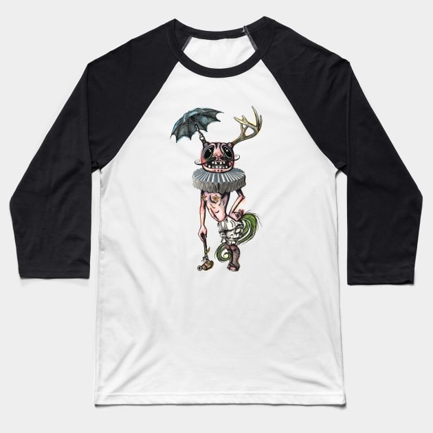 Sir Earnest Picklebottom Baseball T-Shirt by Oh Hokey Pokey